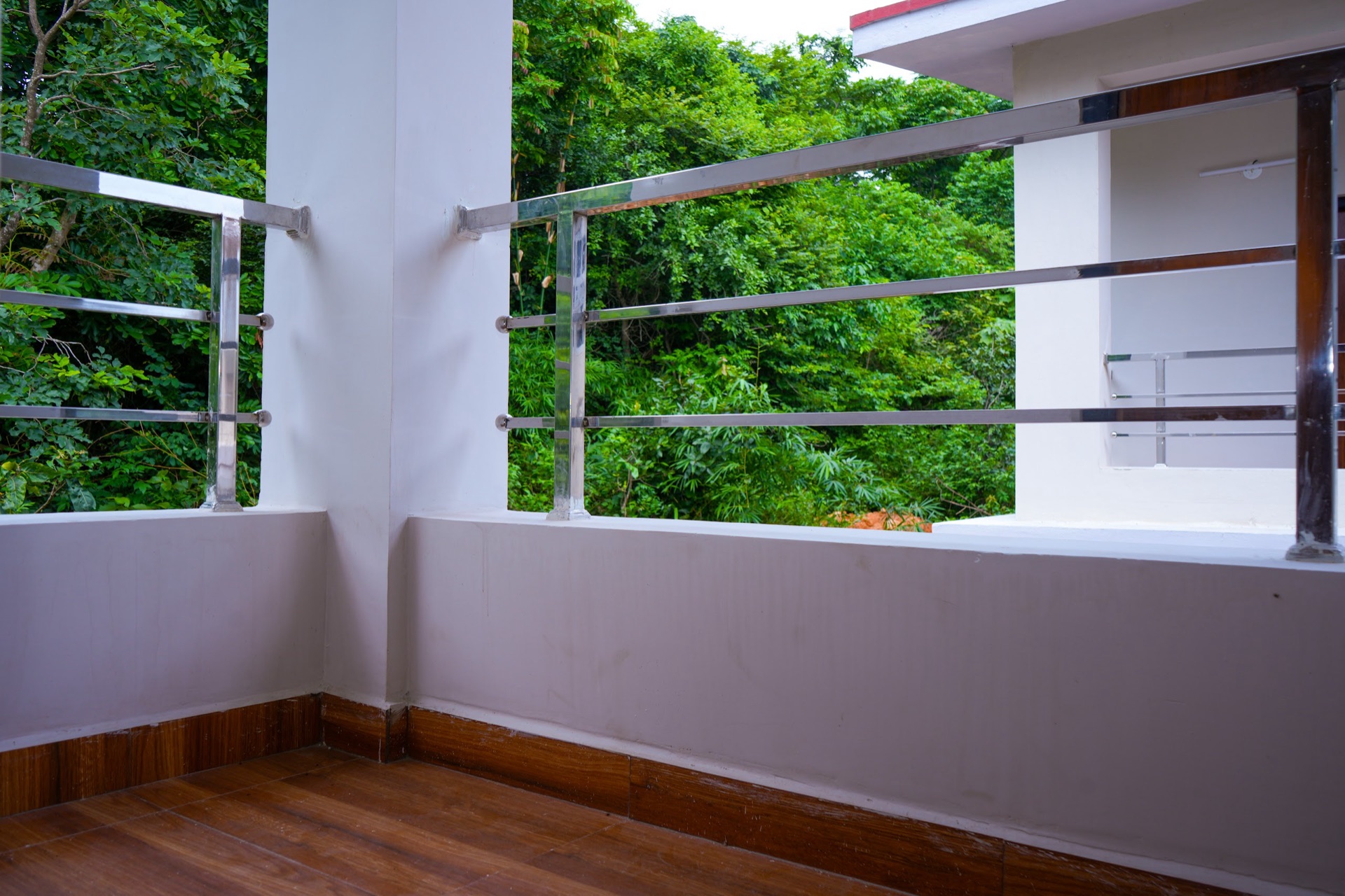 A private verandah looking into the greenery