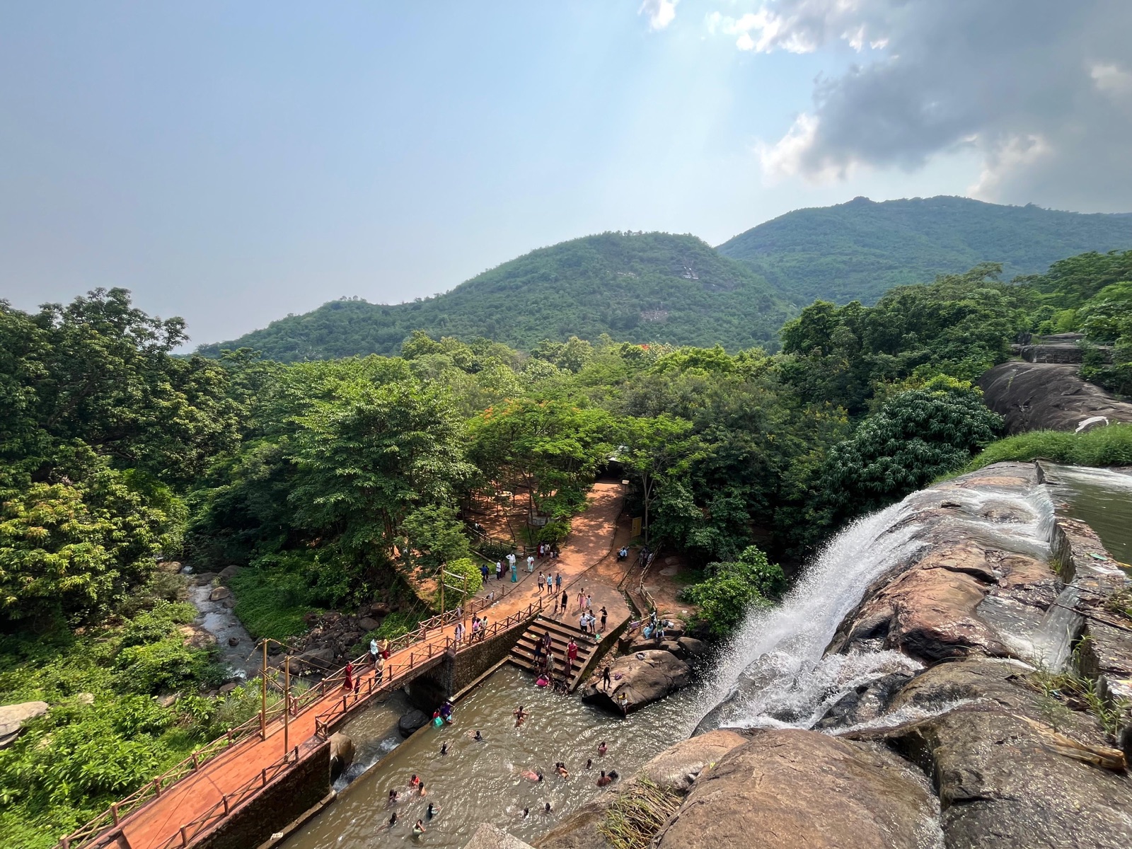Gandahati waterfall on the Mahendratanaya river near Mohana